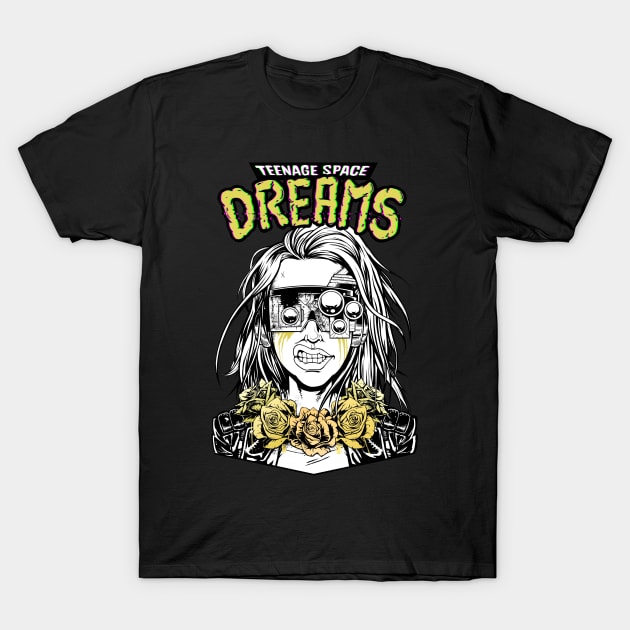 Teenage Space Dreams T-Shirt by Lokhaan